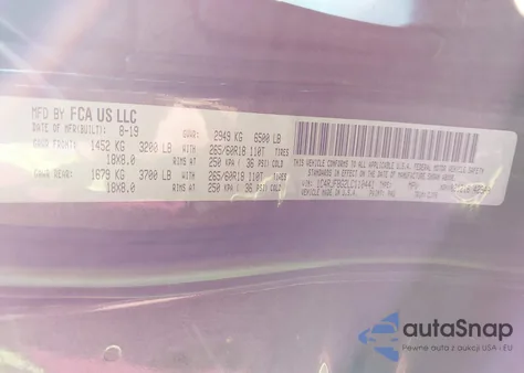 2020 Jeep Grand Cherokee Limited 4X4 from USA, damaged, VIN 1C4RJFBG2LC110441